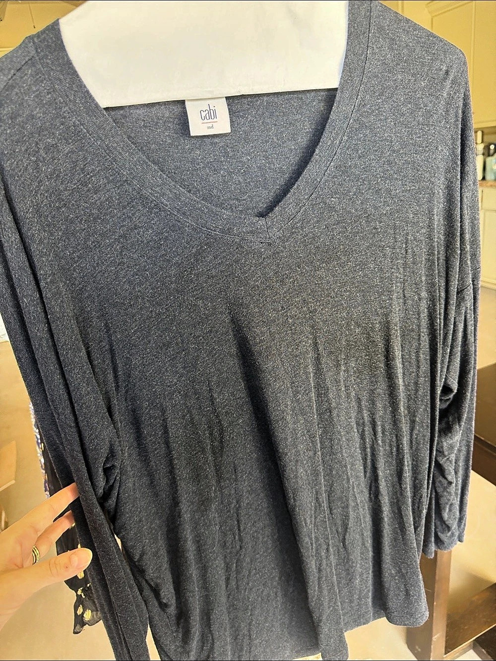 Cabi Gray Long Sleeve Tunic Like New